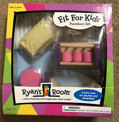 $19.99 • Buy Ryan’s Room Wooden Doll House Furniture Fit For Kids Set 2006 NIP  Crib, Bedding