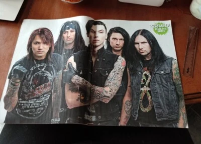 £2 • Buy Black Veil Brides Andy Biersack Black A3 Poster Kerrang Of Mice & Men Weezer