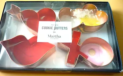 Valentine Love Cookie Cutters Martha Stewart Cooper Plate Stainless Steel - NIB! • $20