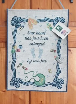 The Manual Woodworkers And Weavers Tapestry Nursery Baby Plaque Sign • £5