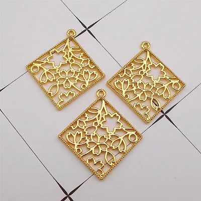 £4.19 • Buy 4-pack Square Frame Pressed Flower Open Back Bezel Pendant Charm Jewellery Mold
