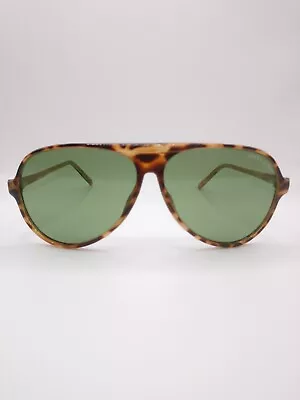 BARELY WORN! Pan Oceanic 1980s Aviator Sunglasses Tortoiseshell Brown GREEN EYES • $49.99