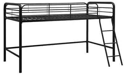 Metal Over Twin Bunk Beds Frame Ladder For Kids Adult Children Home Black • $175