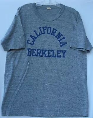 Vintage Velva Sheen California Berkeley Print Crewneck T-shirt Men's Size Large • $19.99