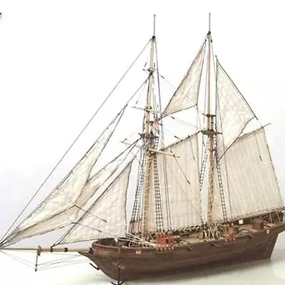 Exclas Wooden Sailing Model Wooden Sailing Ship Model DIY Wooden Sailing Kit Sai • $41.21