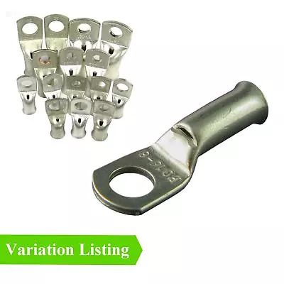 £5.79 • Buy Crimp Or Solder Battery Lug Copper Terminals / Cable & Bolt Hole All Sizes