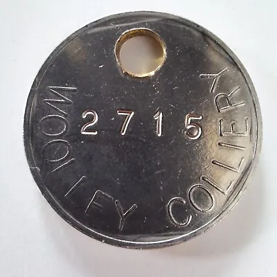 £6.79 • Buy Woolley Colliery Barnsley Silver Pit Mining Lamp Check Token Tally 2715