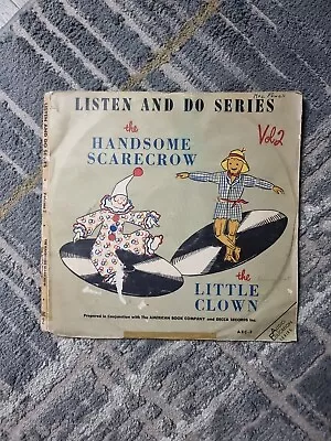 Audio Education 78 RPM Two-Record Set -- The HANDSOME SCARECROW & LITTLE CLOWN • $10