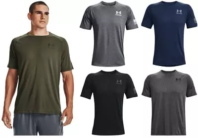 Under Armour 1369468 Mens UA Freedom Tech Short Sleeve Athletic Training T-Shirt • $26.99