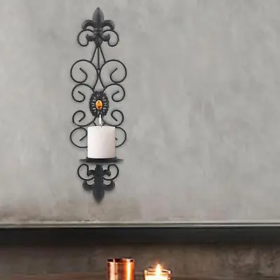 Wall Hanging Tealight Candle Holders Rack Black Vintage For Home Decoration • £9.97