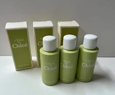 3 X New L'EAU De CHLOE` Perfumed  Bubbles  Bath  Size   1  Oz   / 30  Ml  In BOX • $24.99