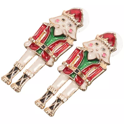  Holiday Earrings Christmas Jewelry Nutcrackers Ornament Alloy Sto • $6.38