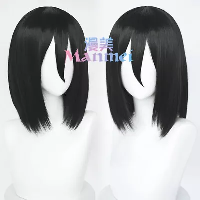 Anime Attack On Titan Mikasa·Ackerman Cosplay Harajuku Short Hair Wigs Hairpiece • $31.99