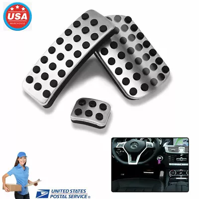  Gas Brake Rest Pedal Cover Replace For Mercedes A B CLA GLA ML GL Class 3PC • $16.51