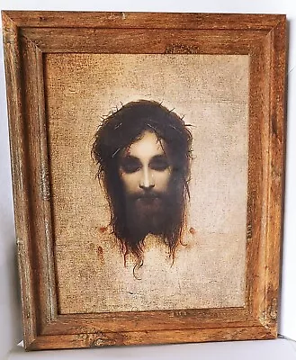 Veronica's Veil By Gabriel Max Jesus Christ Crowned With Thorns Framed 8x10 Inch • $63