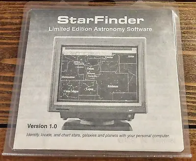 StarFinder Version 1.0 Vintage Software 3.5   IBM Floppy  1995 Meade Rare • $13.95