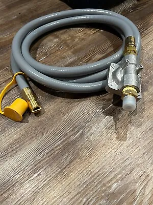 12 Feet 1/2-Inch Natural Gas Hose With Quick Connect Fitting & Regulator • $19.95