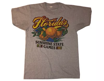 Vintage 7-Eleven Sunshine State Games Florida Shirt Adult Size L Single Stitch • $9.99