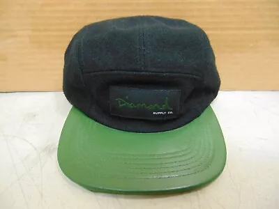 Diamond Supply Co. Black Wool 5-Panel Baseball Cap Hat Adjustable NOS NWOT • $24.94