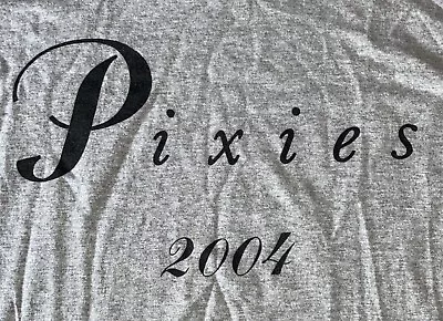 Pixies REUNION TOUR T-shirt L Vtg 2004 Band UPSTAGING ROADIE CREW Long Sleeve • $129.99