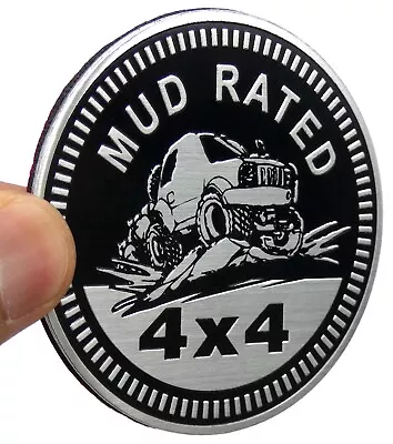 1pc Mud Rated Sticker Decal Emblem 4x4 Badge Auto Truck Fender 6cm 2.36  • $7.78