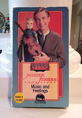 HTF Playhouse Video - Mister Rogers Neighborhood - Music And Feelings - VHS • $29.99