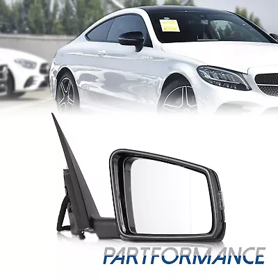 Black Right Passenger Side Mirror W/o Blind Spot For Mercedes C Class 2010-2014 • $90.48