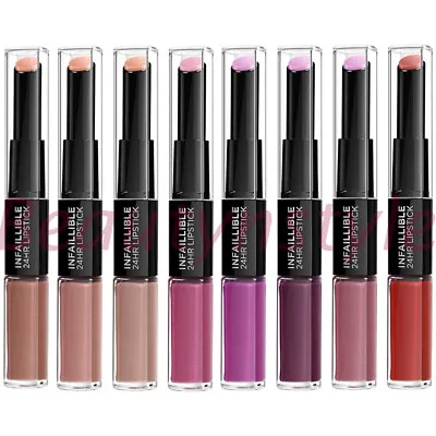 L'Oreal Infallible Duo 24 Hour Liquid Lipsticks - Choose Your Shade • £7.99
