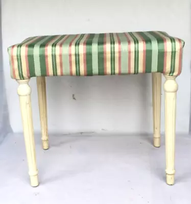 Antique Vintage Upholstered Bench Stool Vanity Piano Stool - Rare!! • $79.99