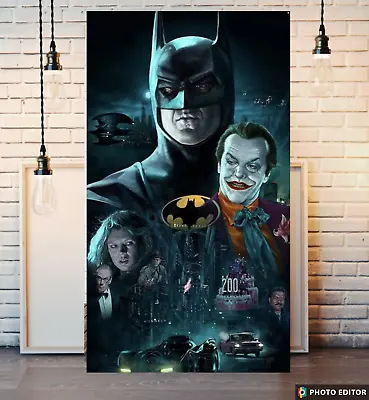 DC Comics Batman & His Enemies Canvas Print Poster Artwork • £15.95
