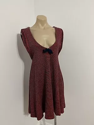 $59 • Buy Gorgeous Boho Dress By Tigerlily Size 14 Red & Black Stripe Excellent Condition