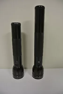 Vintage Maglite Mag-Lite 2D And 3D Cell Flashlights W/ Xtra Bulbs - EUC • $24.95