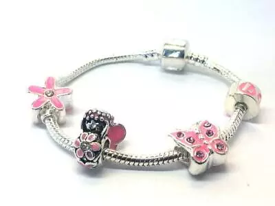 LIBERTY CHARMS Children's 'Pink Fairy' Charm Bracelet • £9.99