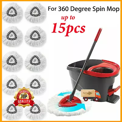 15x Replacement Microfiber Mop HEAD For O-Cedar Spin Mop Easy Clean Wring Refill • $3.69