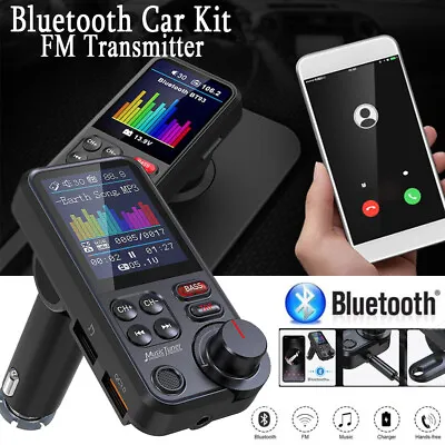 Bluetooth5.0 Car Kit MP3 Player FM Transmitter Wireless Radio Adapter Charger • $16.92