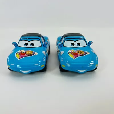 Disney Pixar Cars -  Mia & Tia Blue Race Fans Diecast Metal 1:55 • $14.75