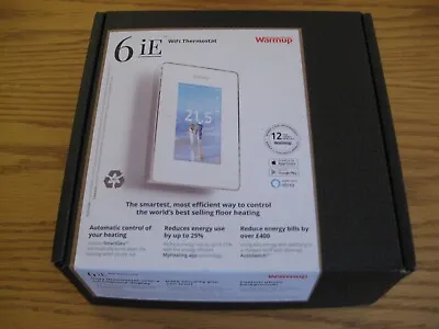 Warmup 6IE Smart WiFi Thermostat - White - Underfloor Heating- Alexa Compatible • £125