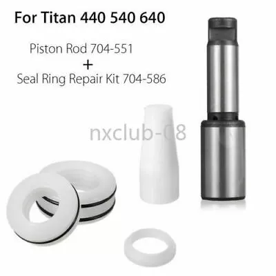 Fits Titan 440 540 640 Airless Spray Piston Rod 704551 W/ Seal Repair Kit 704586 • $23.08