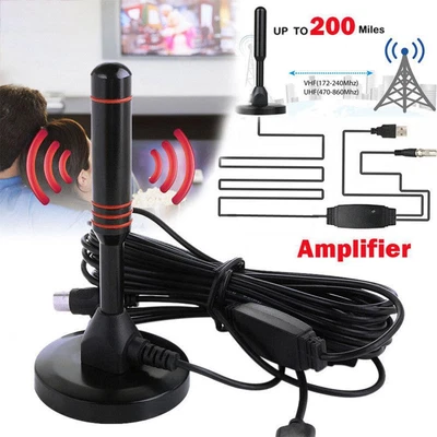 £8.59 • Buy Truck Boat Campervan Gain 96db Digital Freeview Antenna DVB-T TV Aerial Car UK