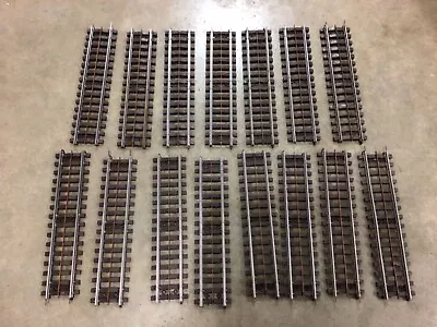 Vintage Lionel Super O Gauge? Used Track Lot Of 15 Curved Brown Tie Free Ship • $55.95