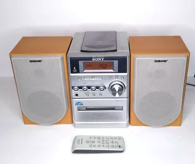 Sony HCD-NE3 Mini Hi-Fi Stereo System CD Cassette Tape AM/FM Remote Control • $41.99