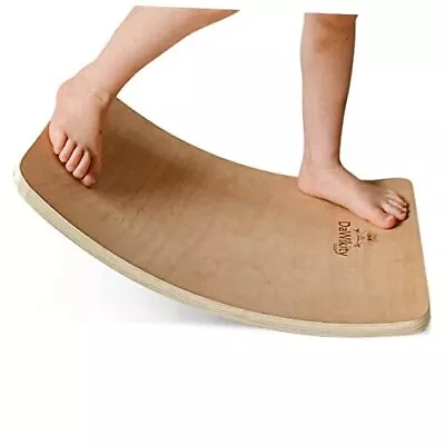 Wooden Wobble Balance Board - Solid Poplar Core Eco-Conscious Coating Rocker  • $43.90