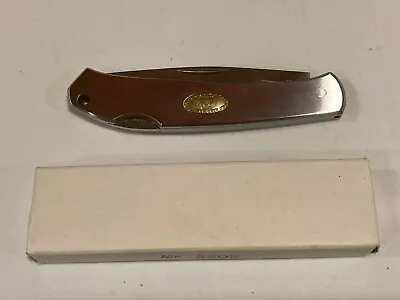 Moki Japan Folding Silver Pocket Lock Back Knife NEW Model 520-S Single Blade • $99.99