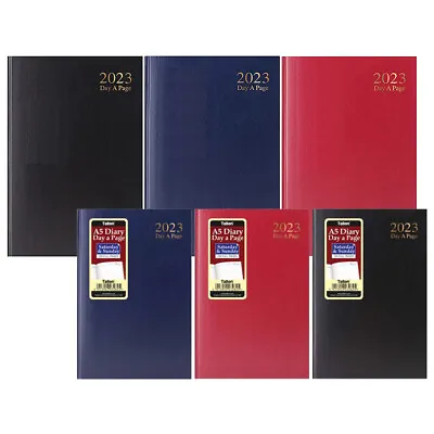 A4 / A5 Day A Page 2023 Diary Office Desk Diary Hardback Case Bound Back Cover • £5.99