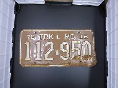 1997 Missouri Truck License Plate EL5-768 • $3