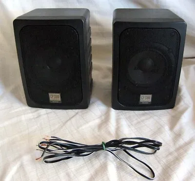 SHARP CP-S100 Outdoor Indoor Music Hi Fi Speakers Weatherproofed 8 OHM 60W RETRO • $79.95