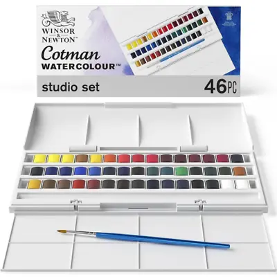 Winsor & Newton Cotman Watercolour 'Studio Set' 46 Piece Set Studio Set • £34.99