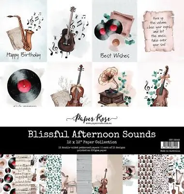 £13.81 • Buy Paper Rose 12x12 Paper Collection - Blissful Afternoon Sounds 28249