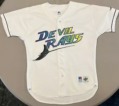 Russell Diamond Collection Mens Tampa Bay Devil Rays Authentic Jersey Sz 48 1998 • $199.99