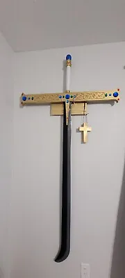 Life Size Mihawk Sword Yoru Anime Cosplay And Crucifix Knife. • $400